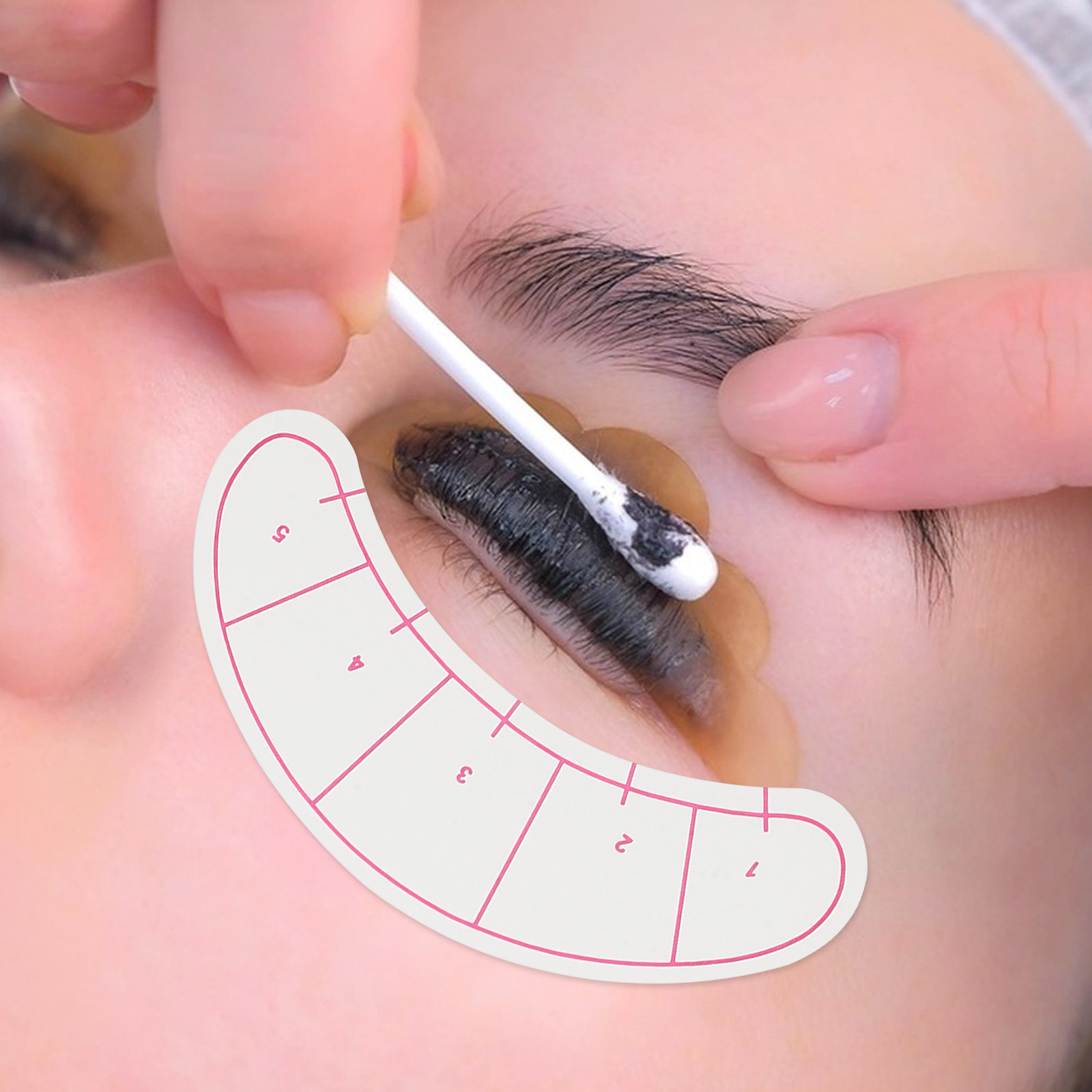 Lash Mapping Sticker - 10 Sheets Eyelash Extension Isolation Paper
