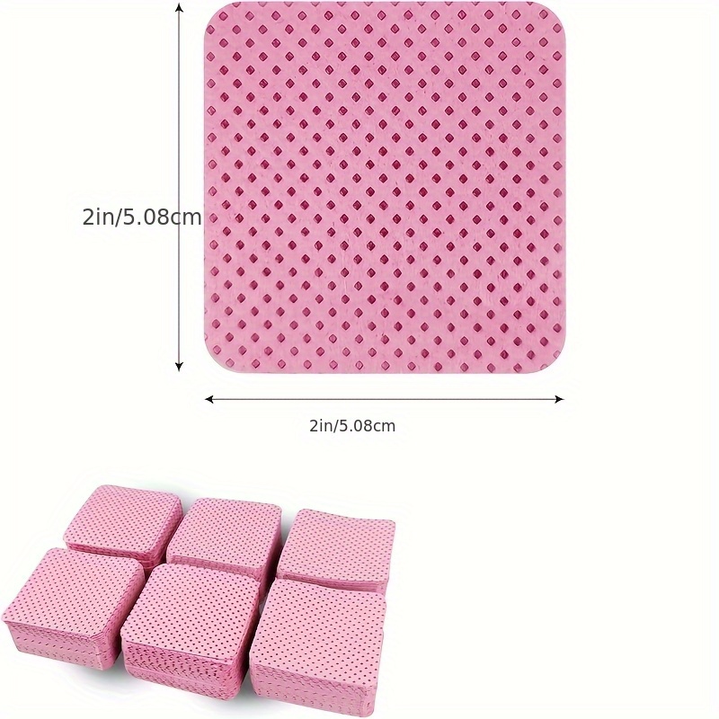 Eyelash Extension Remover Gel - 50 Lint-Free Nail Wipes, Super Absorbent