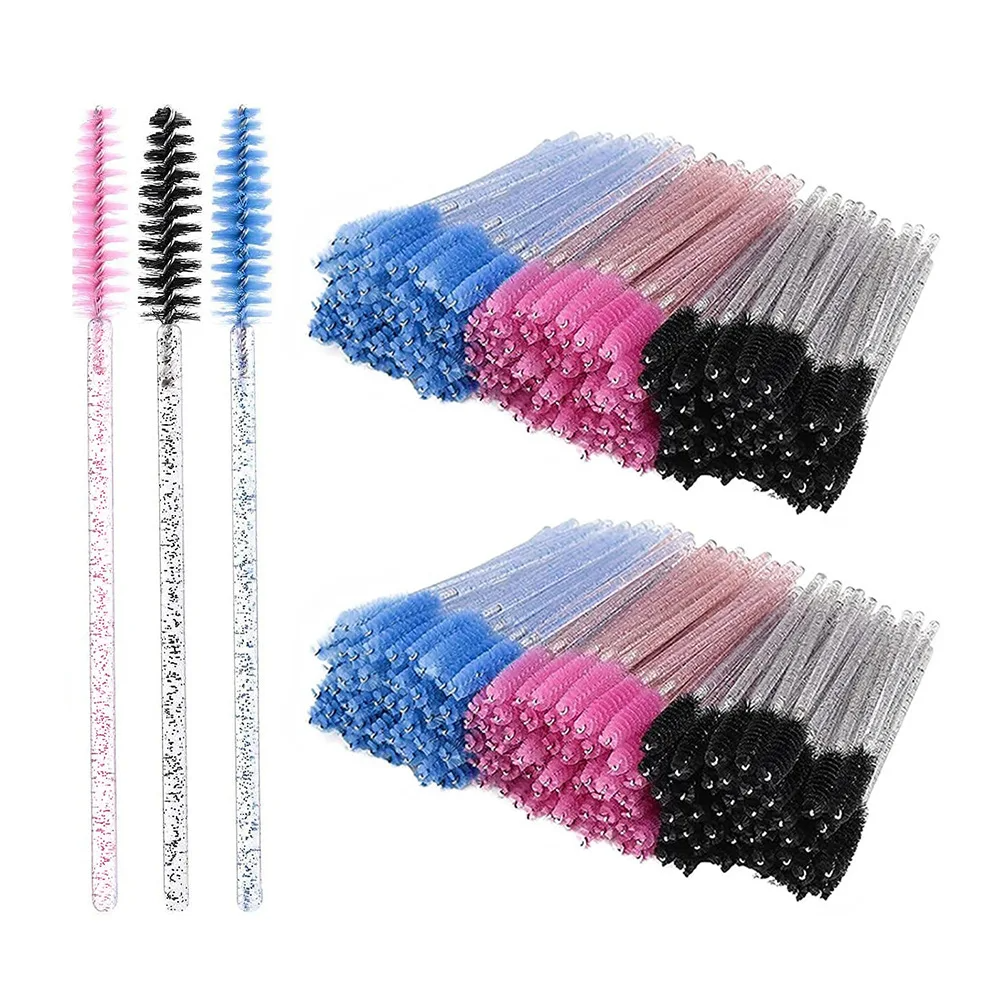 Eyelash Extension Look - 50pcs Eyelash Brushes Mascara Wands Applicator