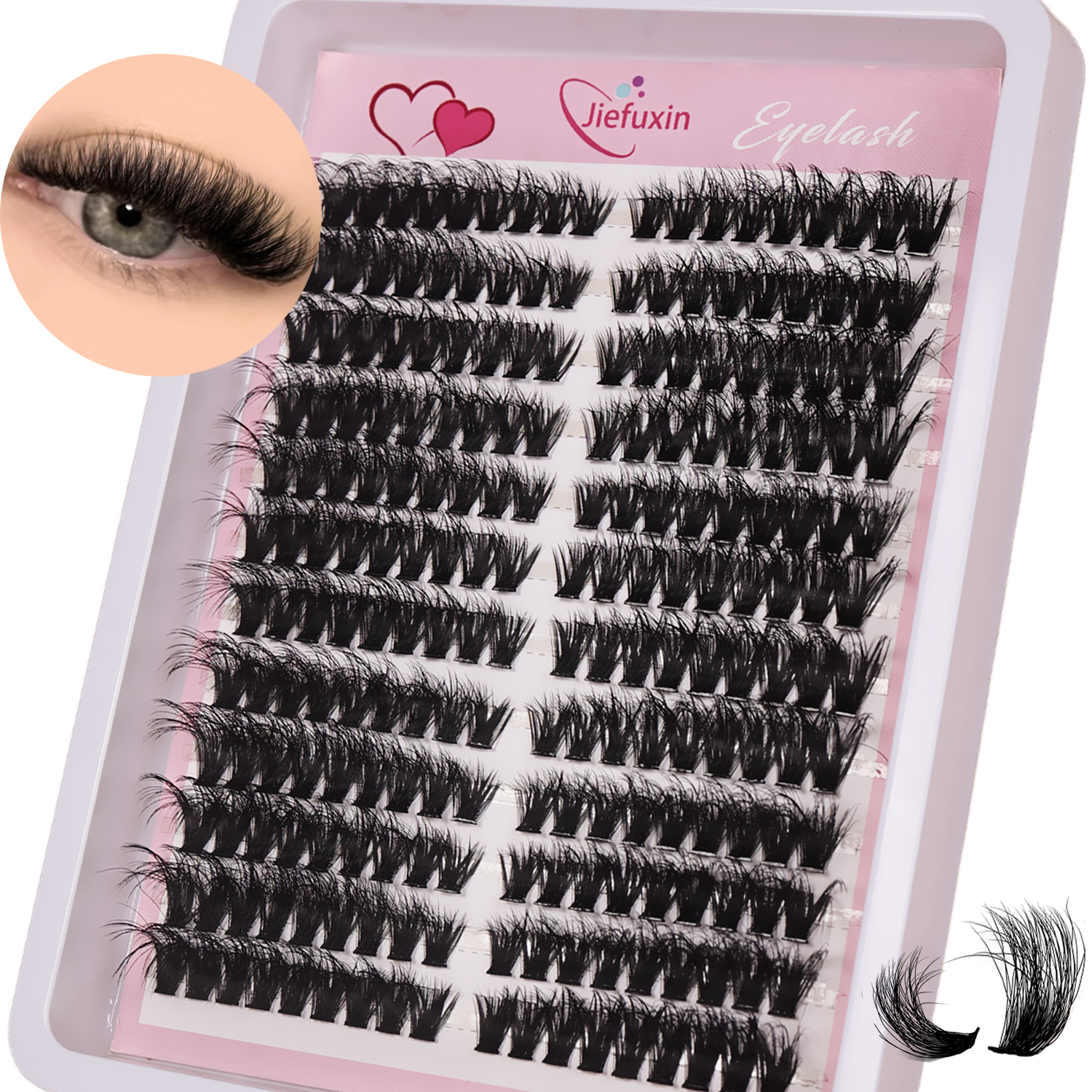 Eyelash Extension Volume Cat Eye - Fluffy Volume Cluster Lashes Cat Eye