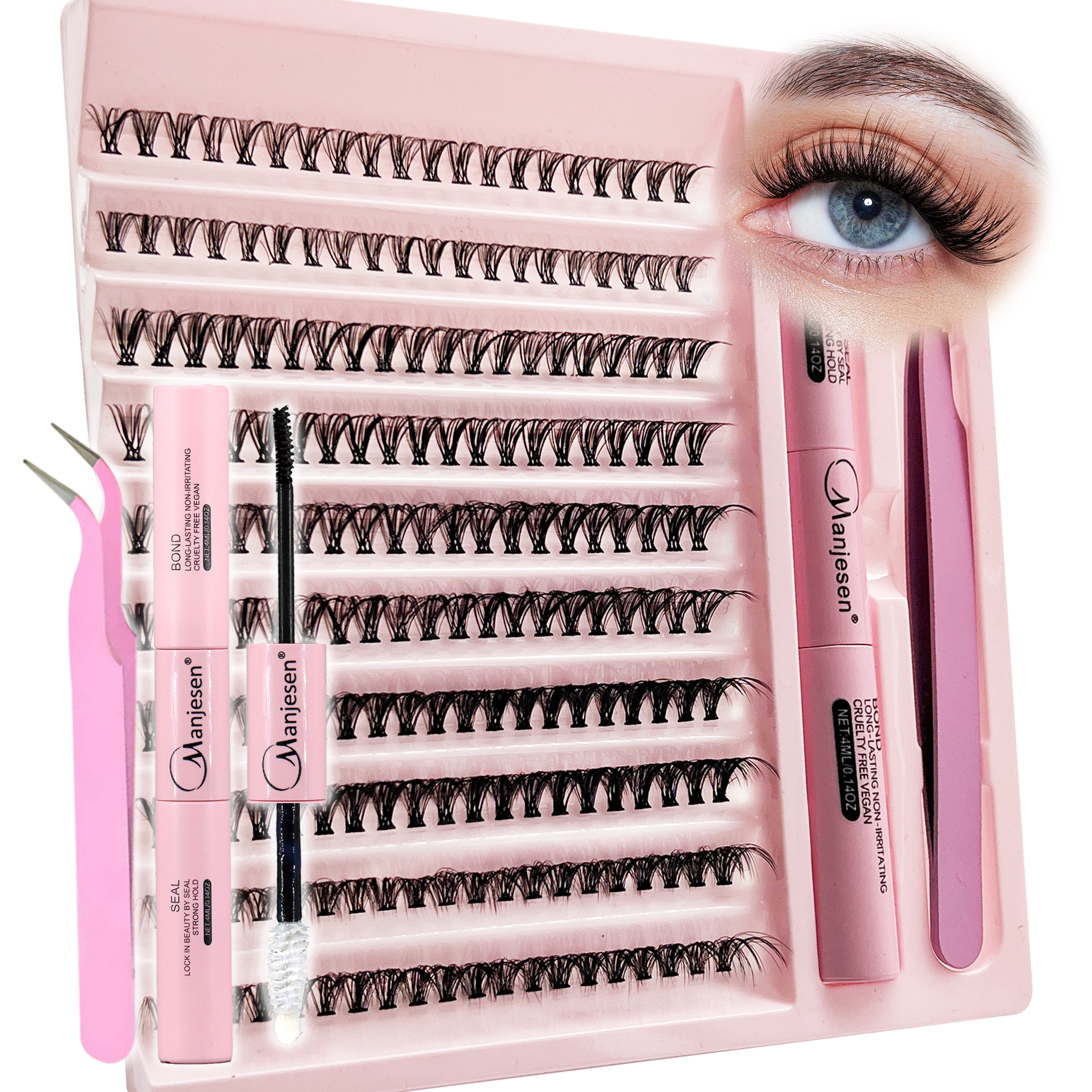 Eyelash Extension Full Set - DIY Lashes Extension Kit Eyelashes 200