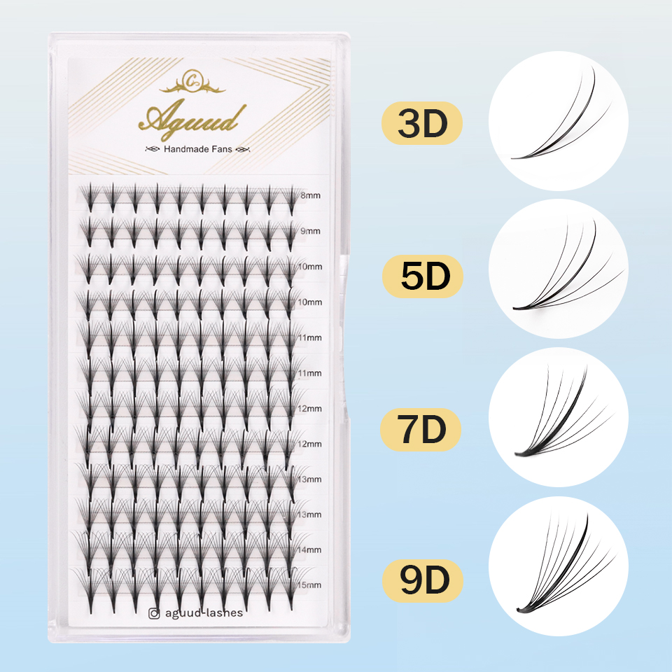 AGUUD 3D 5D 7D 9D Wispy Premad – Eyelash Extension Hybrid Bewertung und Preis