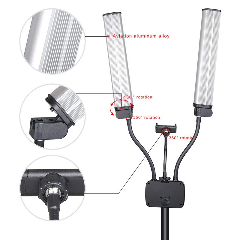 45W Flexible Double Arms LED F – Video Eyelash Extension Bewertung und Preis