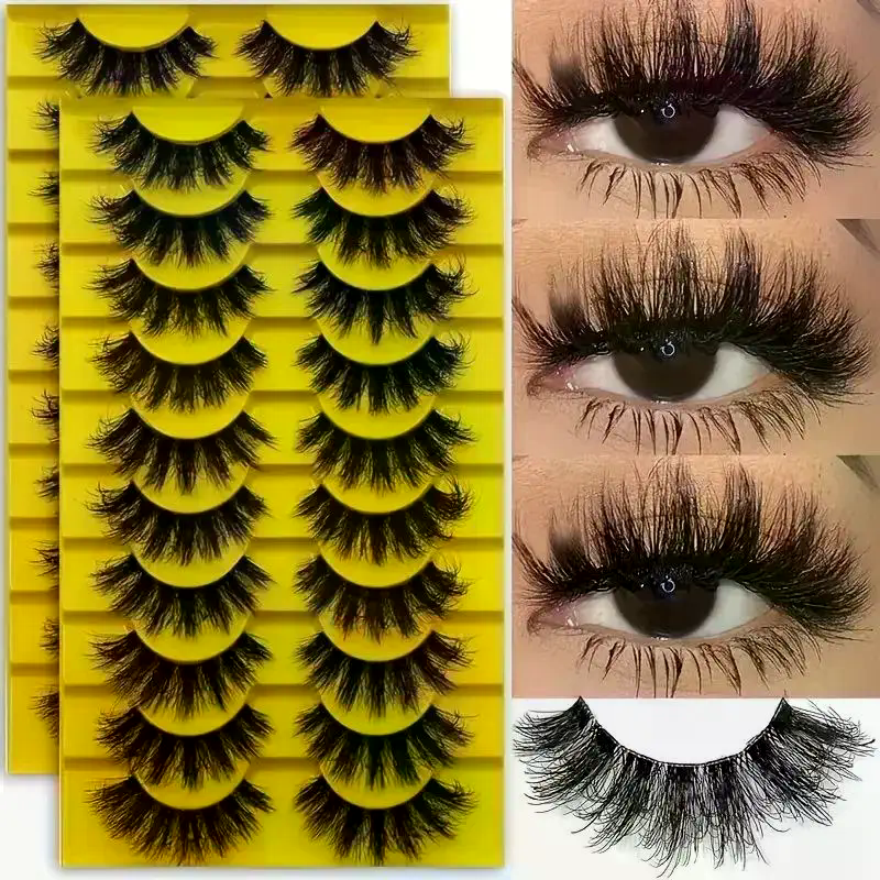 10 Pairs Eye Eyelashes 5D Fluf – Eyelash Extension Look Bewertung und Preis
