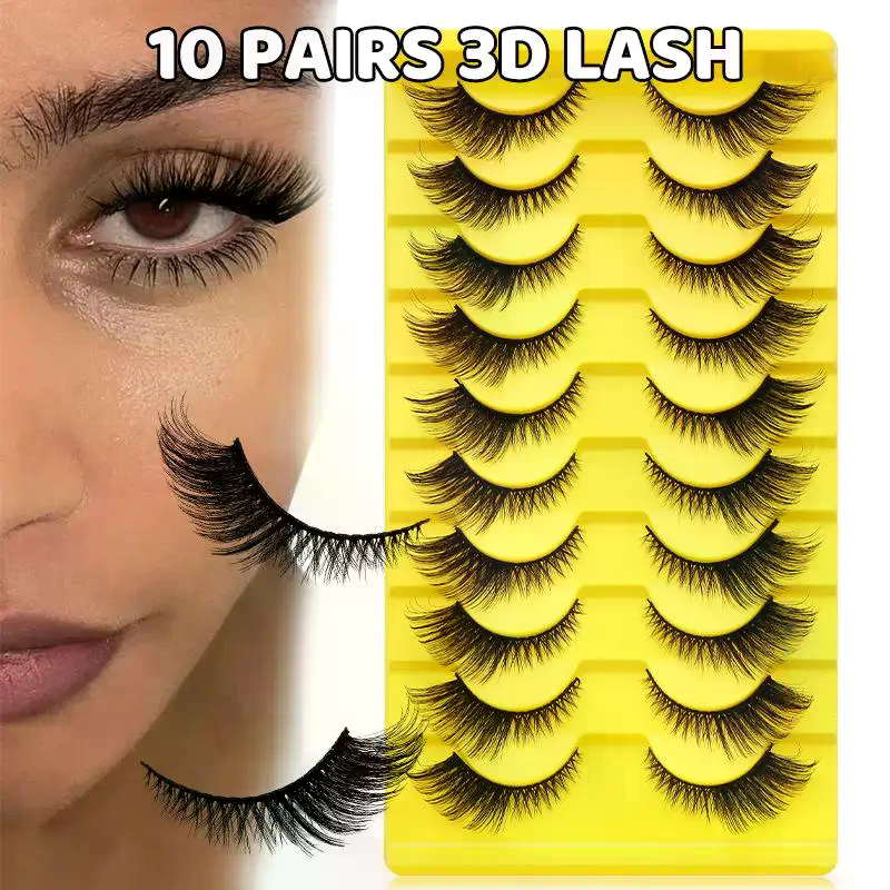 10 Pairs Eye Eyelashes 5D Fluf – Eyelash Extension Look Bewertung und Preis