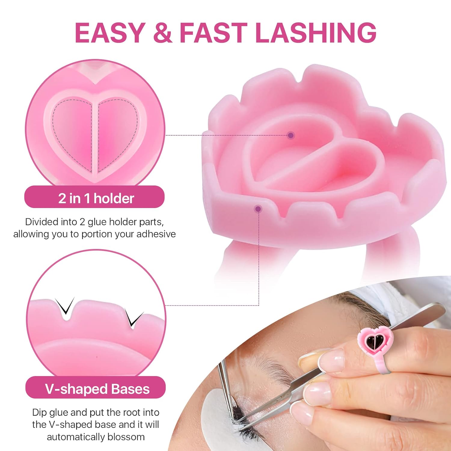 100 PCS Disposable Heart-shape – Lash Mapping Sticker Bewertung und Preis