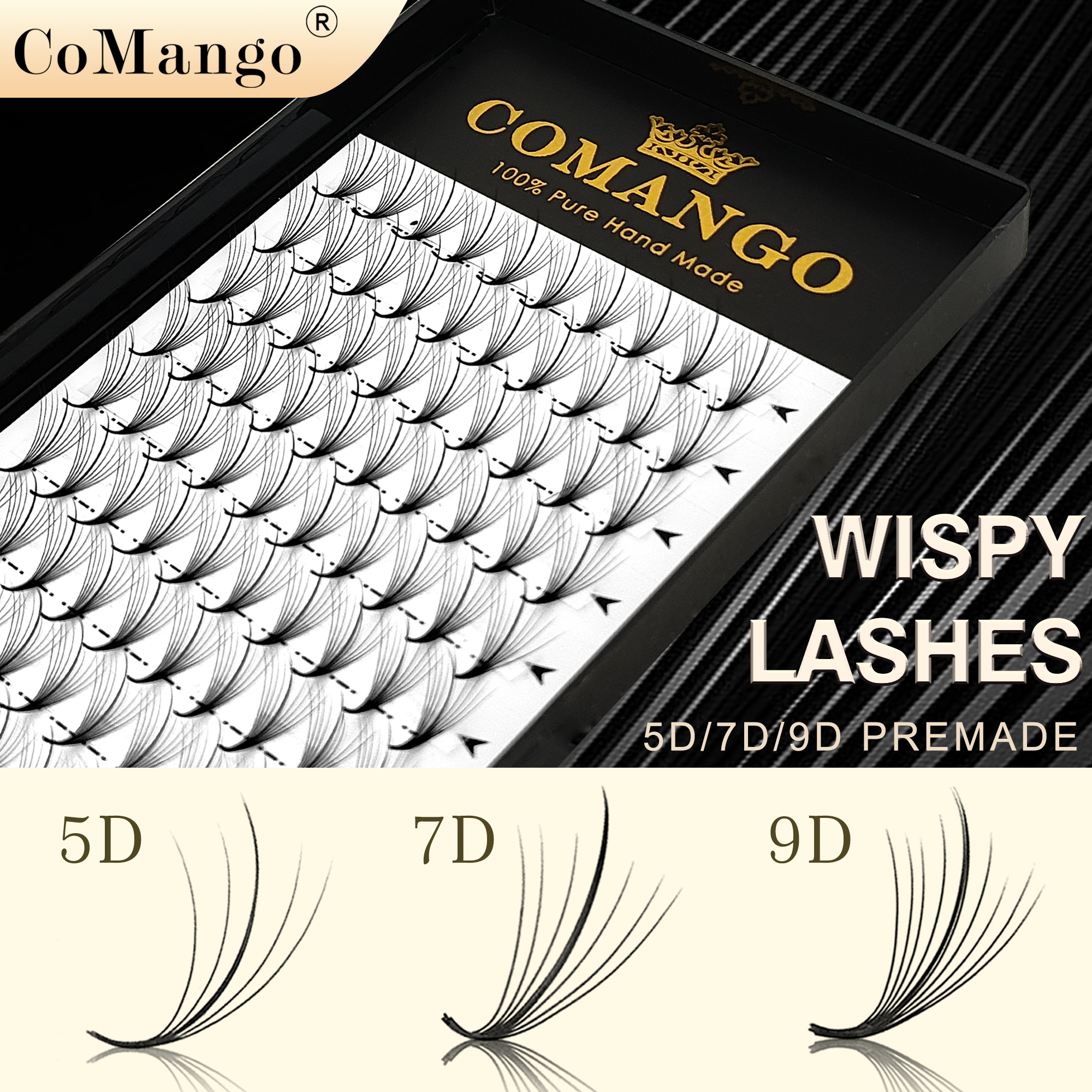 CoMango Wispy Fans Russian Vol – Eyelash Extension Hybrid Bewertung und Preis