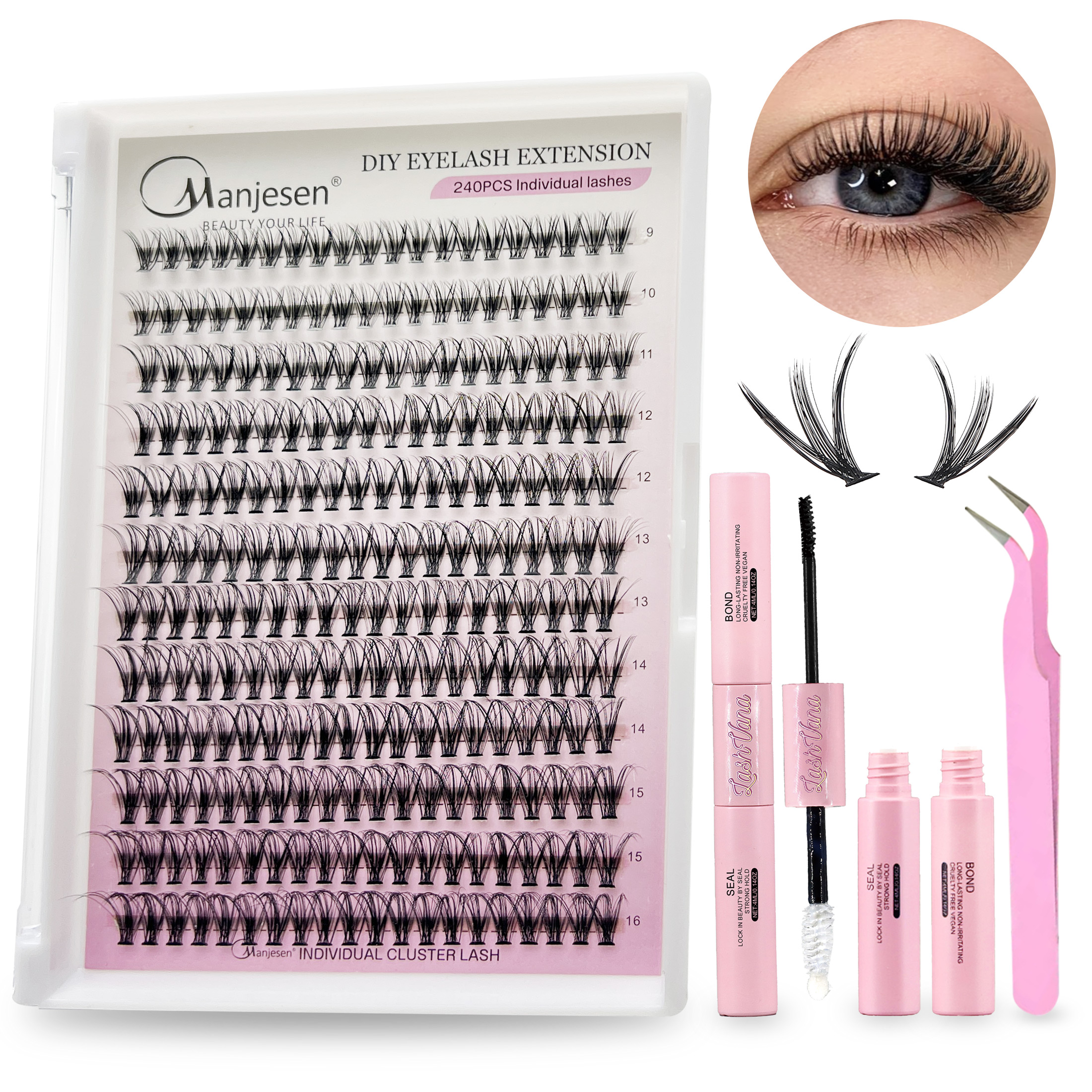 DIY Cluster Extension Lashes K – Eyelash Extension Full Set Bewertung und Preis