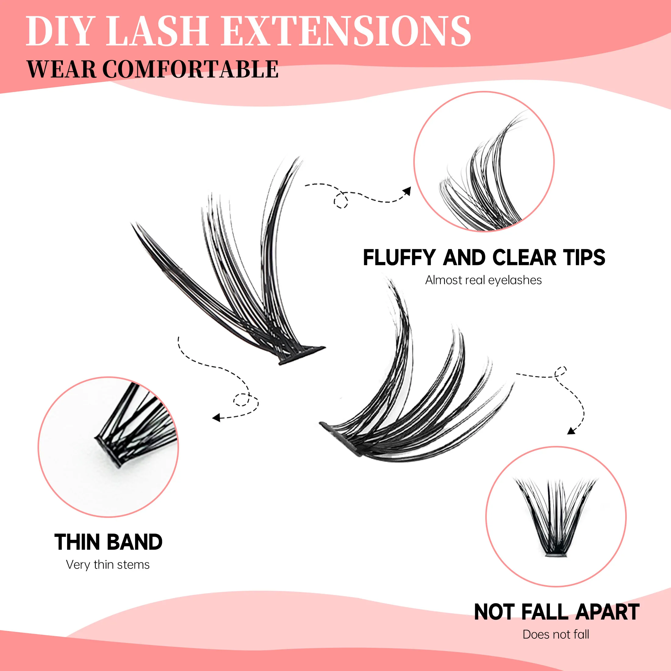 DIY Cluster Extension Lashes K – Eyelash Extension Full Set Bewertung und Preis