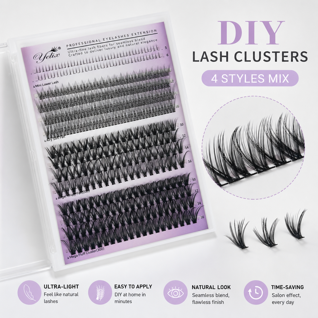 Yelix DIY Clusters Lashes Big  – Eyelash Extension Volume Bewertung und Preis