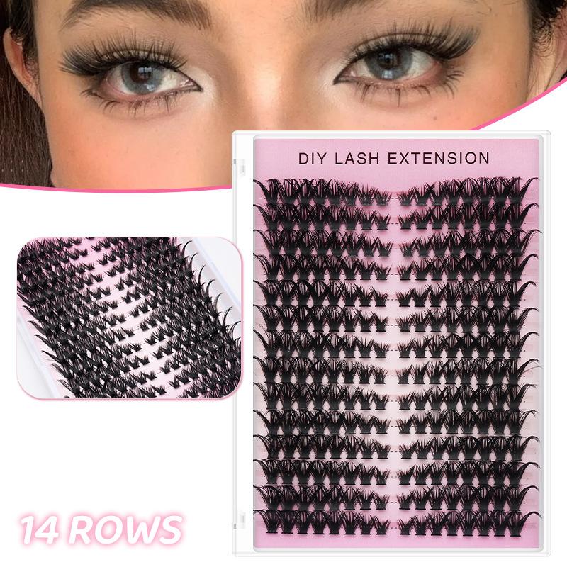 14 Rows Cluster Eyelash Extens – Eyelash Extension Volume Bewertung und Preis