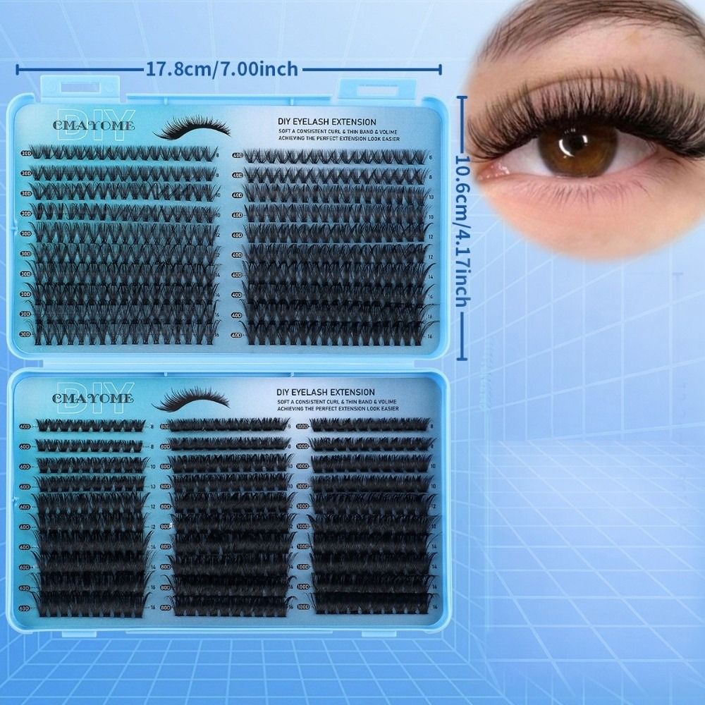 640Pcs 8-16mm Length False Eye – Eyelash Extension Volume Bewertung und Preis
