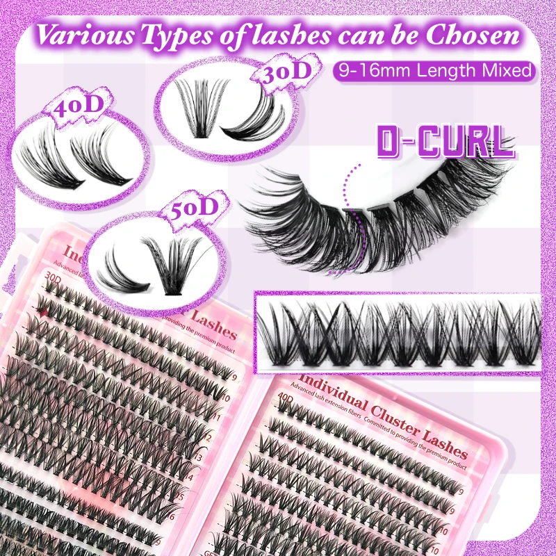 640Pcs Lash Clusters Kit 30D+4 – Eyelash Extension Volume Bewertung und Preis