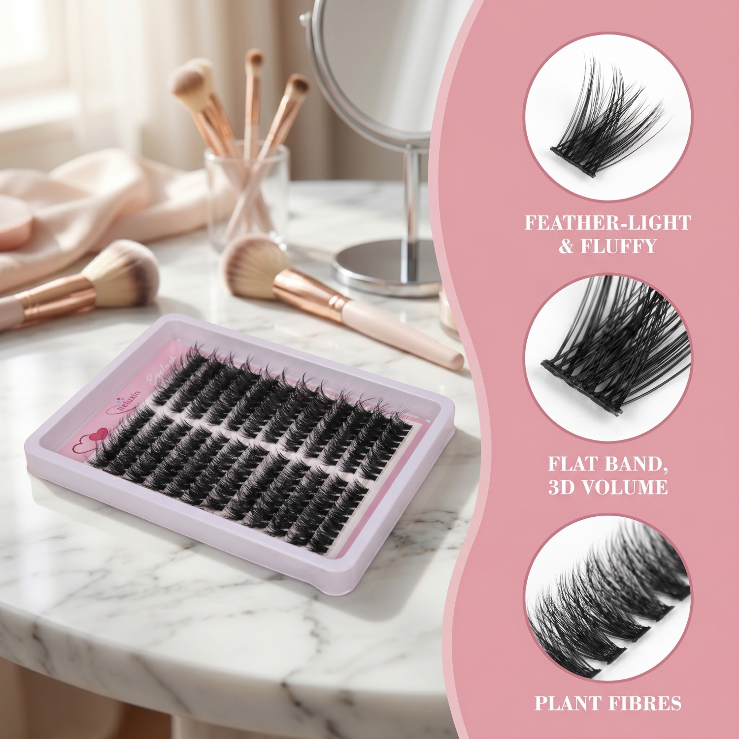 Fluffy Volume Cluster Lashes C – Eyelash Extension Volume Cat Eye Bewertung und Preis