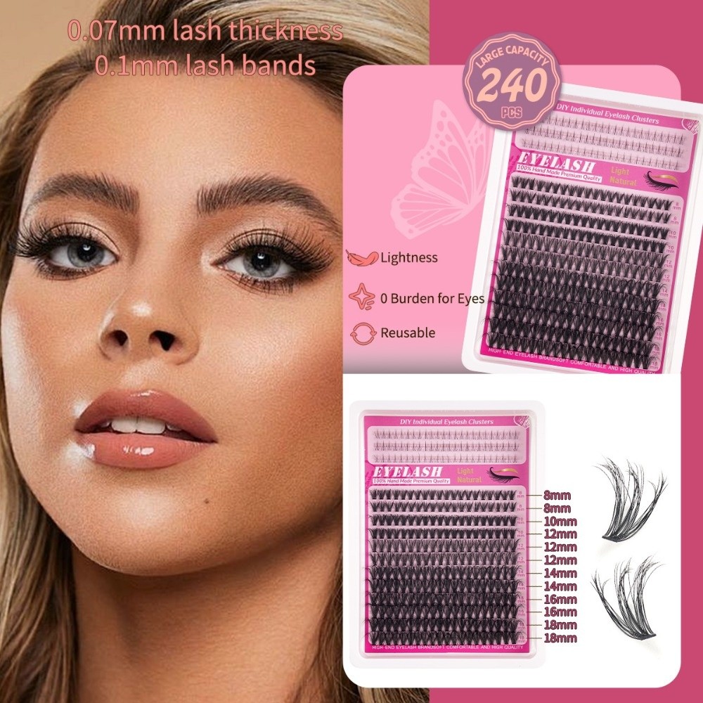 8-18mm Length False Eyelashes  – Eyelash Extension Look Bewertung und Preis
