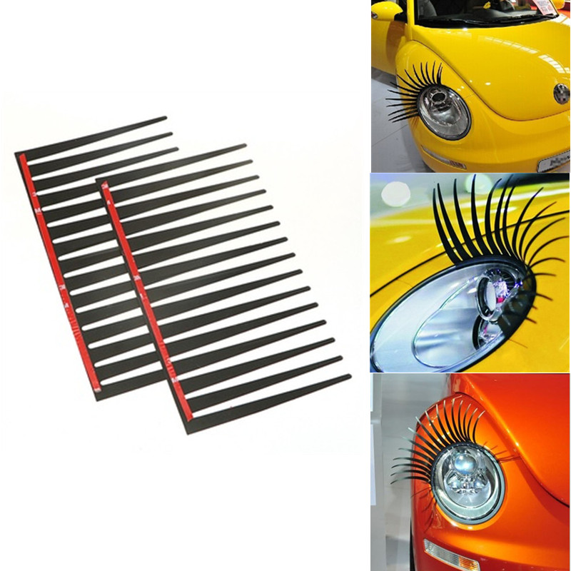 1pair Headlight Black Eyelash  – Lash Mapping Sticker Bewertung und Preis