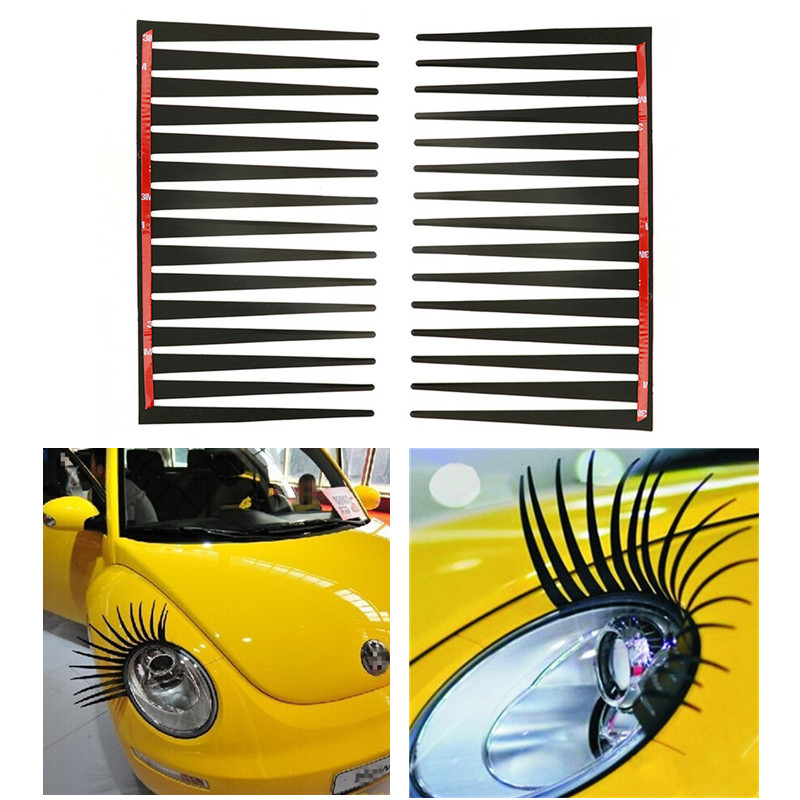 1pair Headlight Black Eyelash  – Lash Mapping Sticker Bewertung und Preis