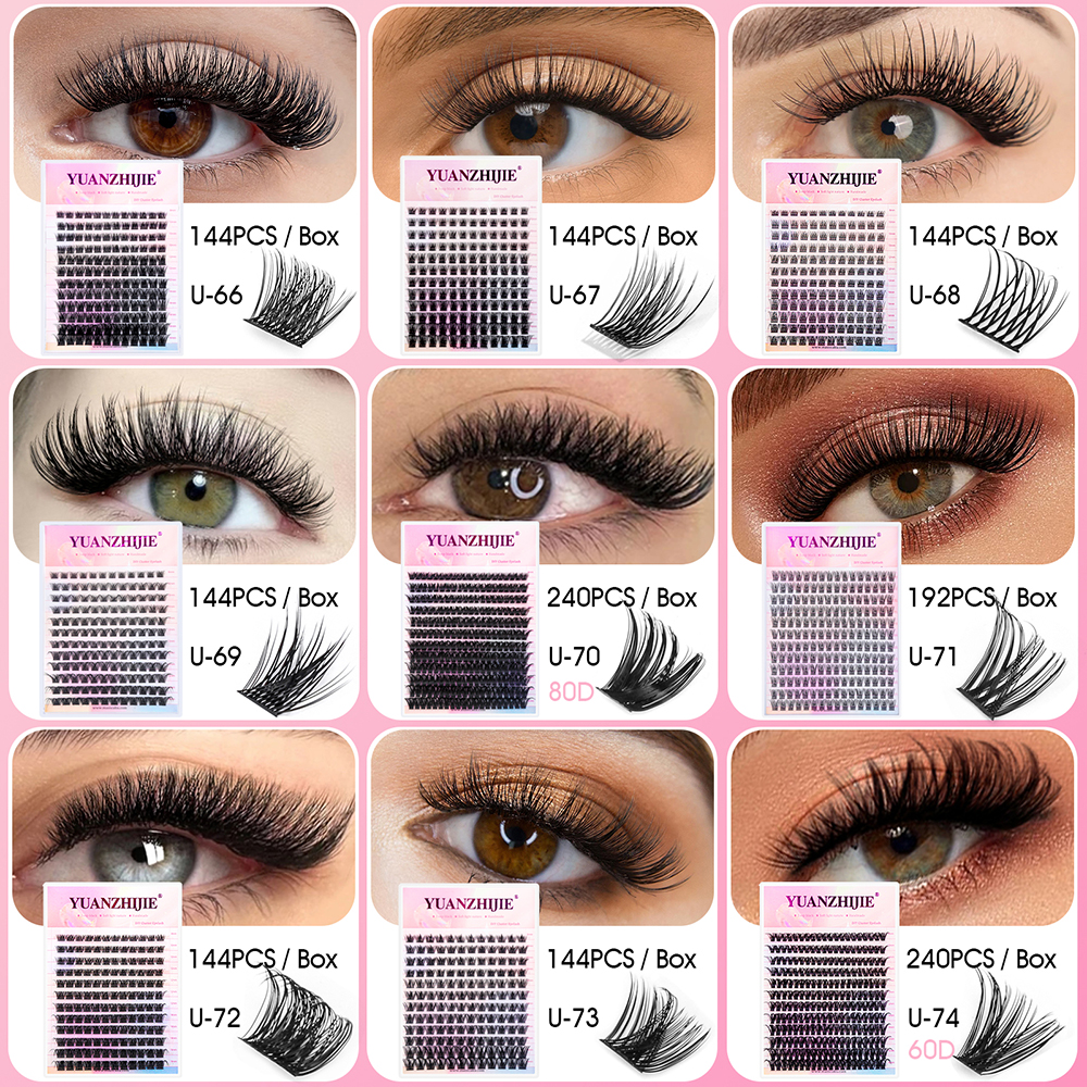12 Rows YUANZHIJIE Premium Fau – Eyelash Extension Hybrid Bewertung und Preis