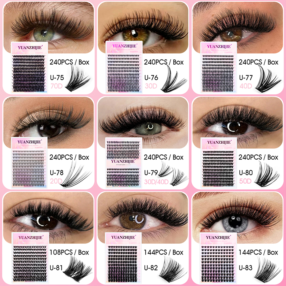 12 Rows YUANZHIJIE Premium Fau – Eyelash Extension Hybrid Bewertung und Preis