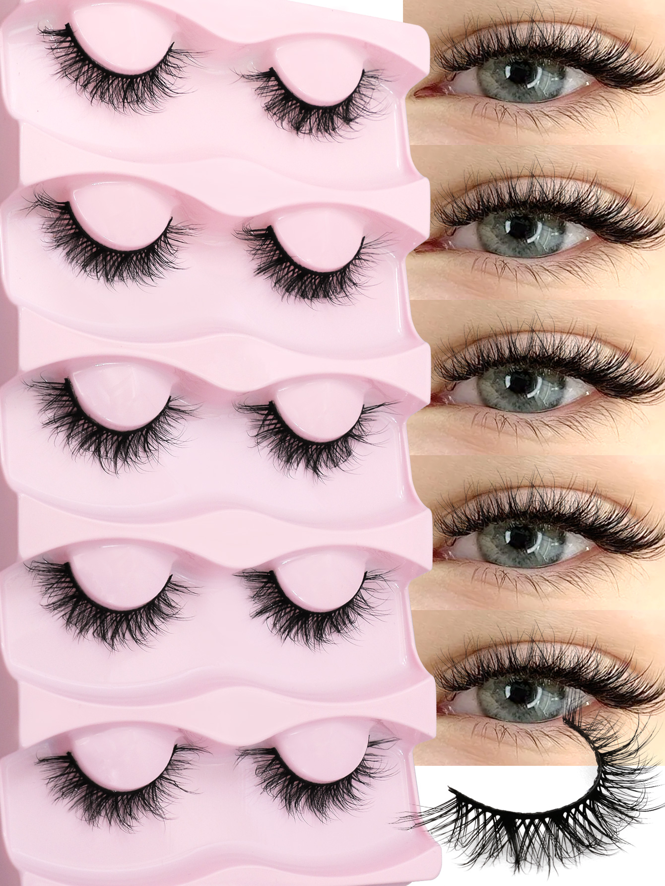 VELTRINAY Mink Lashes Wispy Ca – Eyelash Extension Volume Cat Eye Bewertung und Preis
