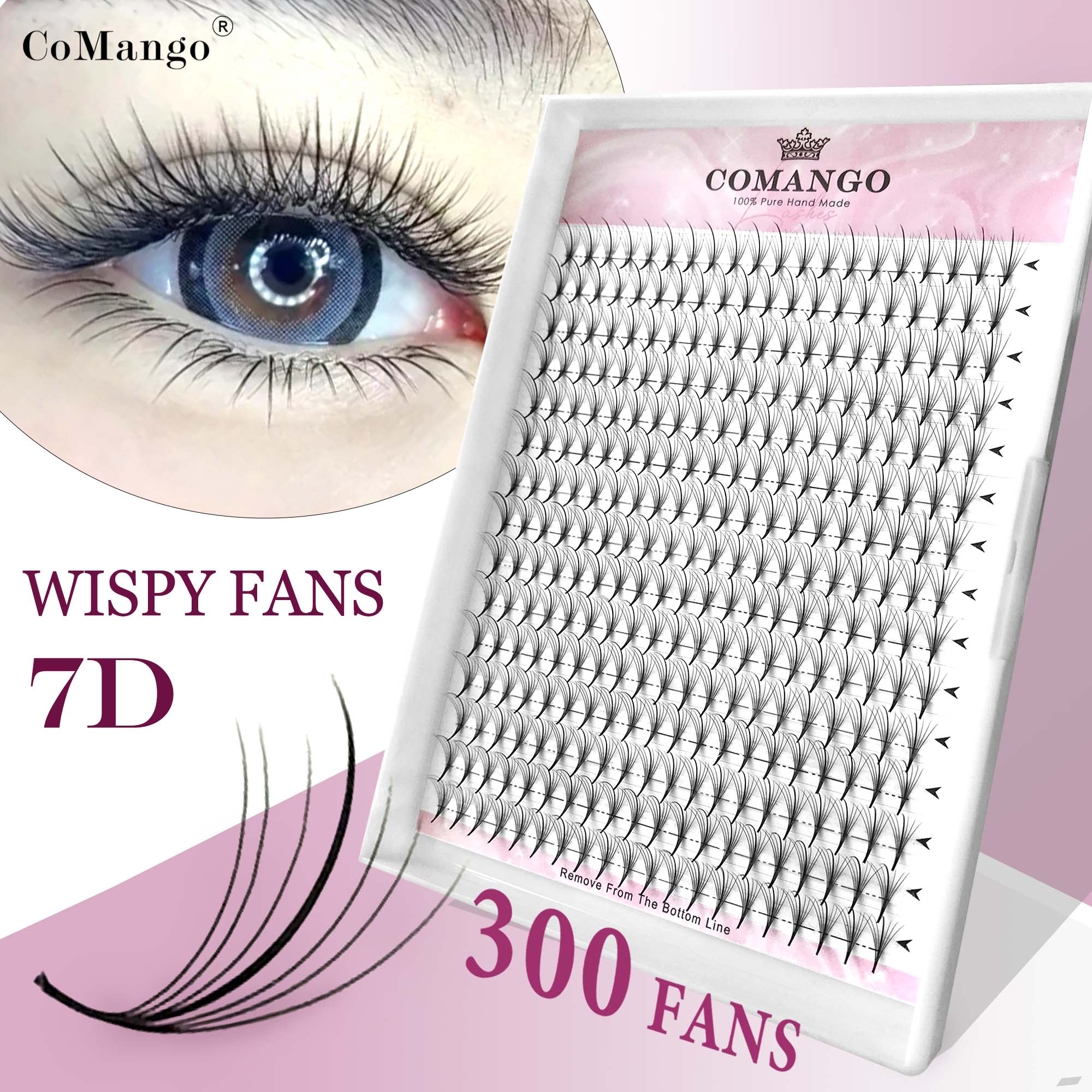 7D 300Fans Thin Pointy Base Pr – Eyelash Extension Hybrid Bewertung und Preis