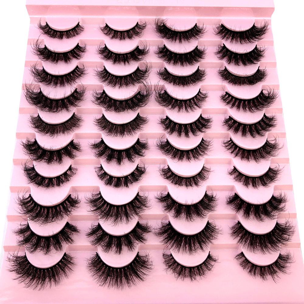 New mixed 20pairs 5D Fluffy Ey – Eyelash Extension Volume Cat Eye Bewertung und Preis