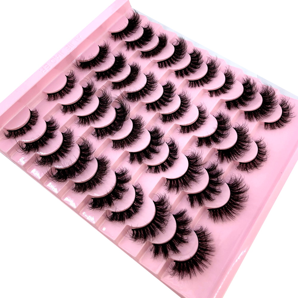 New mixed 20pairs 5D Fluffy Ey – Eyelash Extension Volume Cat Eye Bewertung und Preis