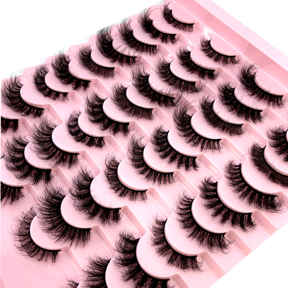 New mixed 20pairs 5D Fluffy Ey – Eyelash Extension Volume Cat Eye Bewertung und Preis