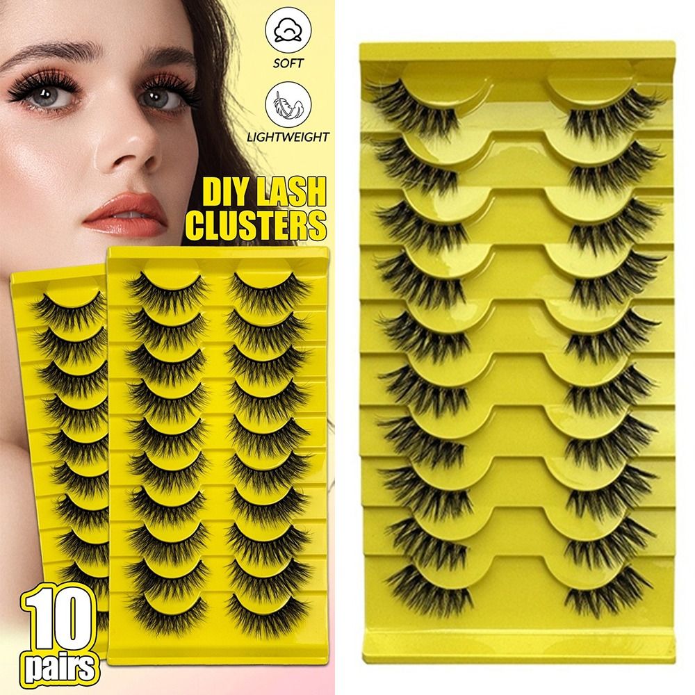 10Pairs New 3D Dramatic False  – Eyelash Extension Volume Cat Eye Bewertung und Preis