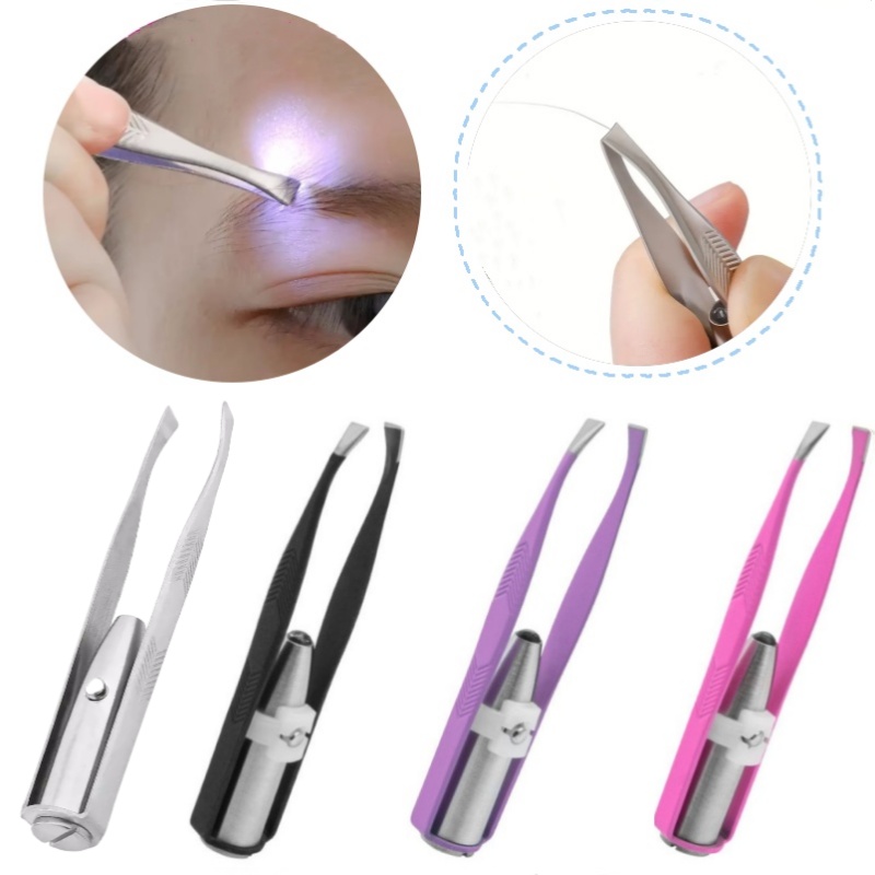 1/2pcs Eyebrow Tweezer with LE – Eyelash Extension Led Bewertung und Preis