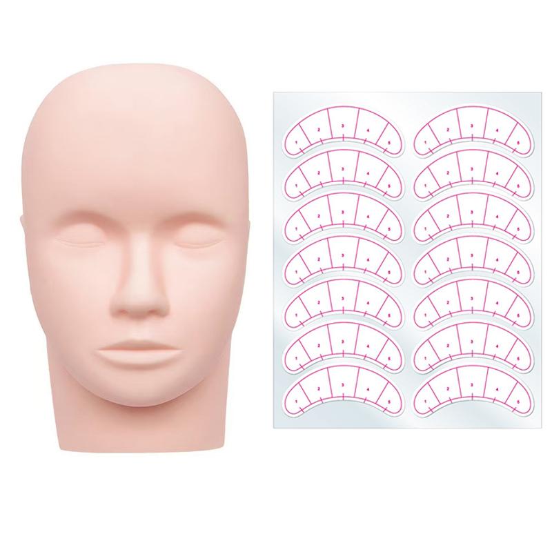 1pcs Training Head&10 sheet La – Lash Mapping Sticker Bewertung und Preis