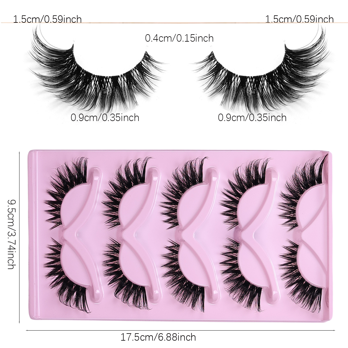 5 Pairs Cat Eye False Eyelashe – Eyelash Extension Volume Cat Eye Bewertung und Preis