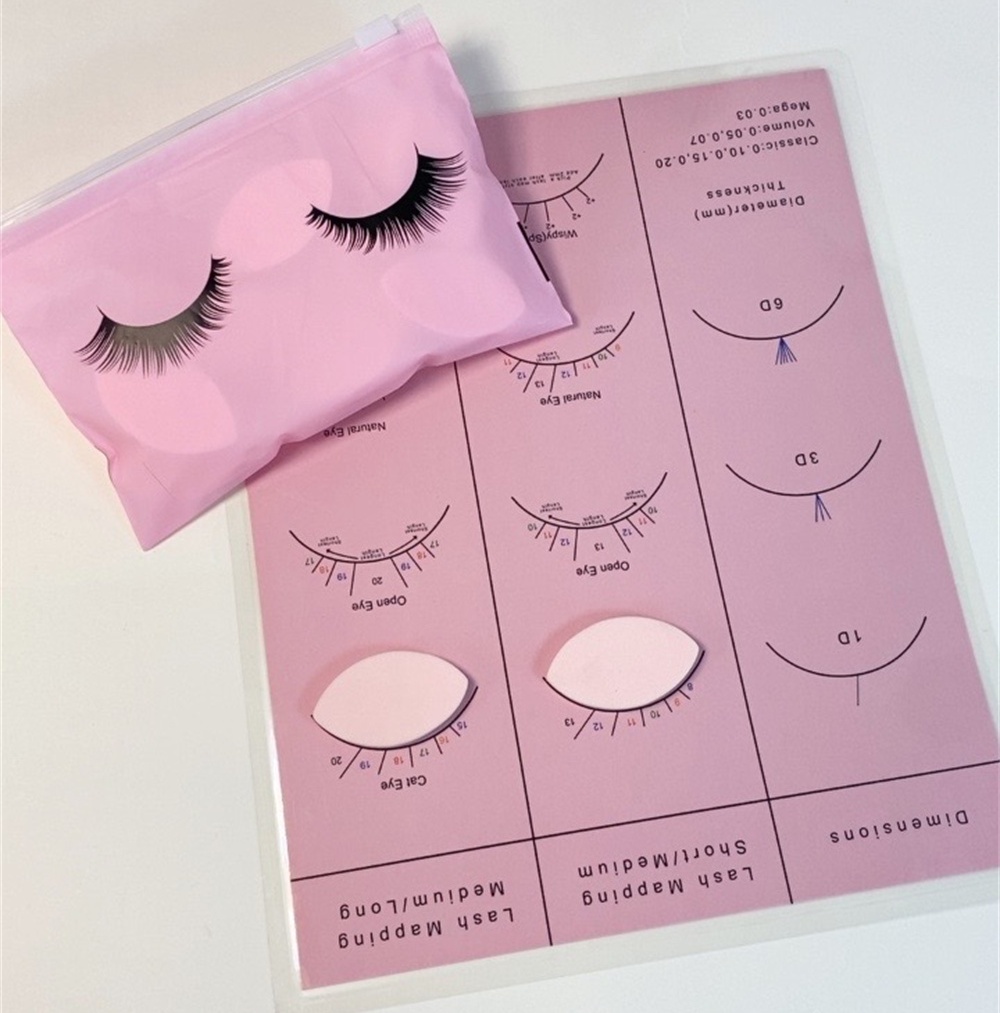 Beginner Lash Map Chart Wispy  – Lash Mapping Sticker Bewertung und Preis