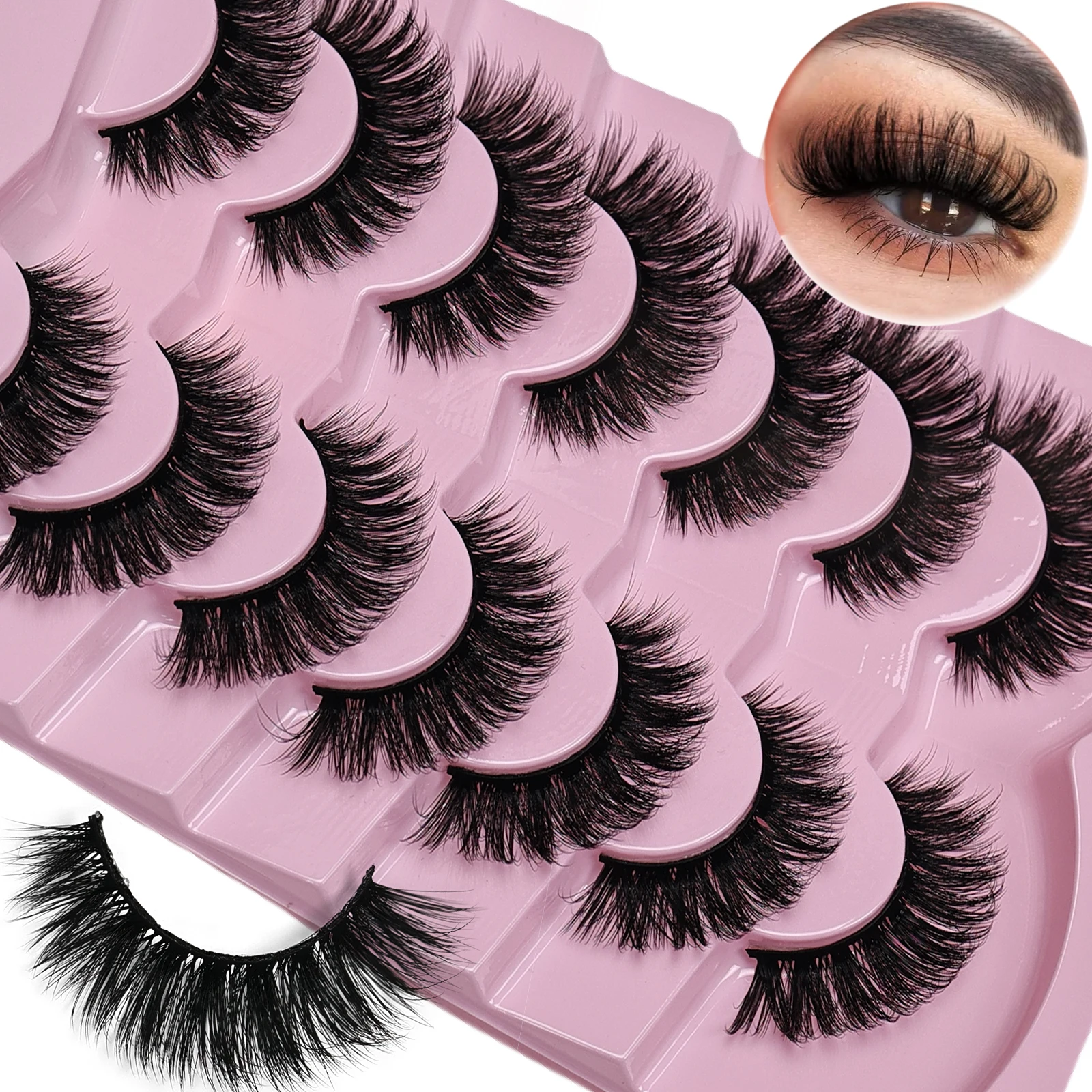 7 Pairs Cat Eye Lashes Volume  – Eyelash Extension Volume Cat Eye Bewertung und Preis