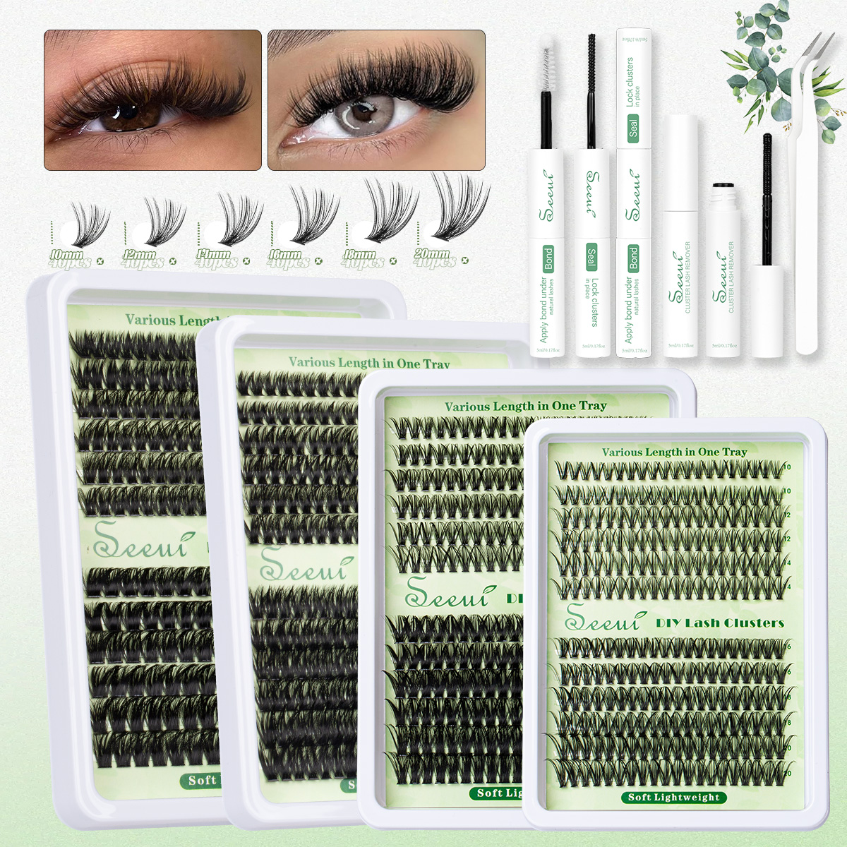 Cluster Lashes Kit Individual  – Eyelash Extension Volume Bewertung und Preis