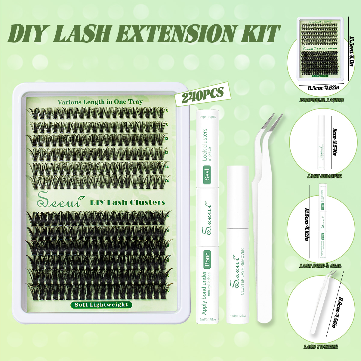 Cluster Lashes Kit Individual  – Eyelash Extension Volume Bewertung und Preis