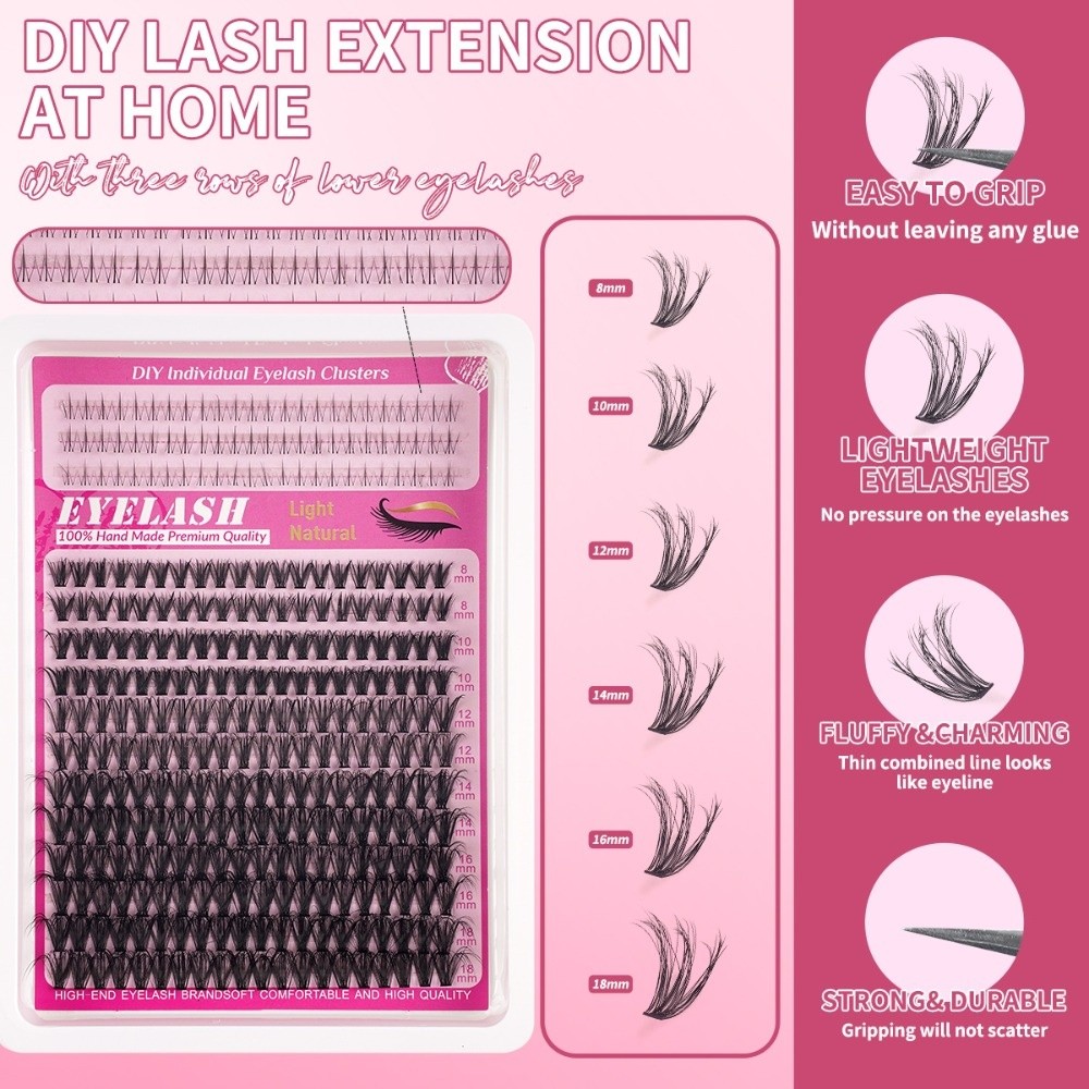 8-18mm Length False Eyelashes  – Eyelash Extension Look Bewertung und Preis