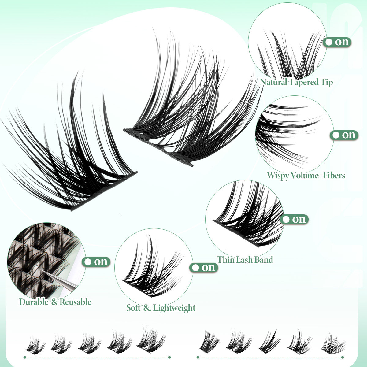 Lash Clusters Kit Thick Curl E – Eyelash Extension Full Set Bewertung und Preis