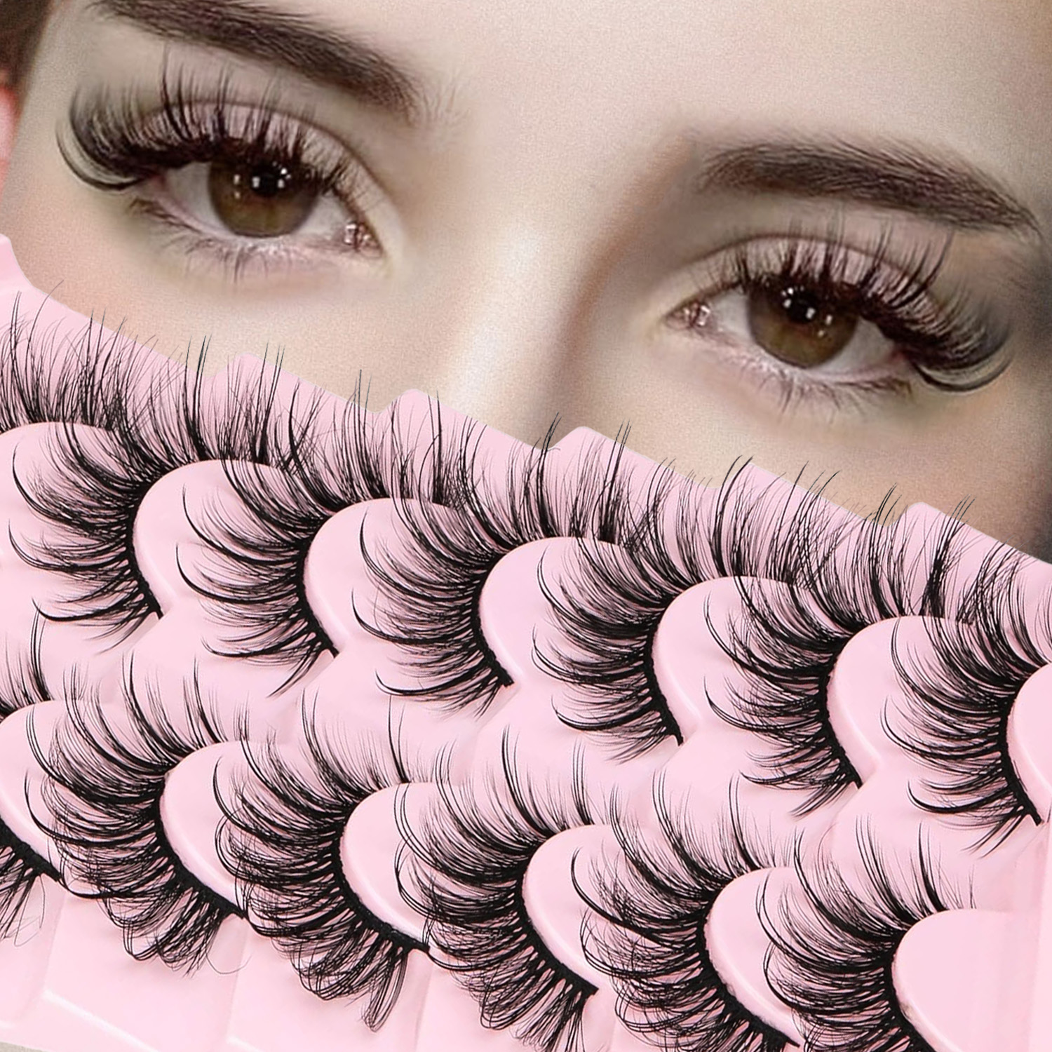 False Eyelashes Fluffy Faux Mi – Eyelash Extension Volume Cat Eye Bewertung und Preis