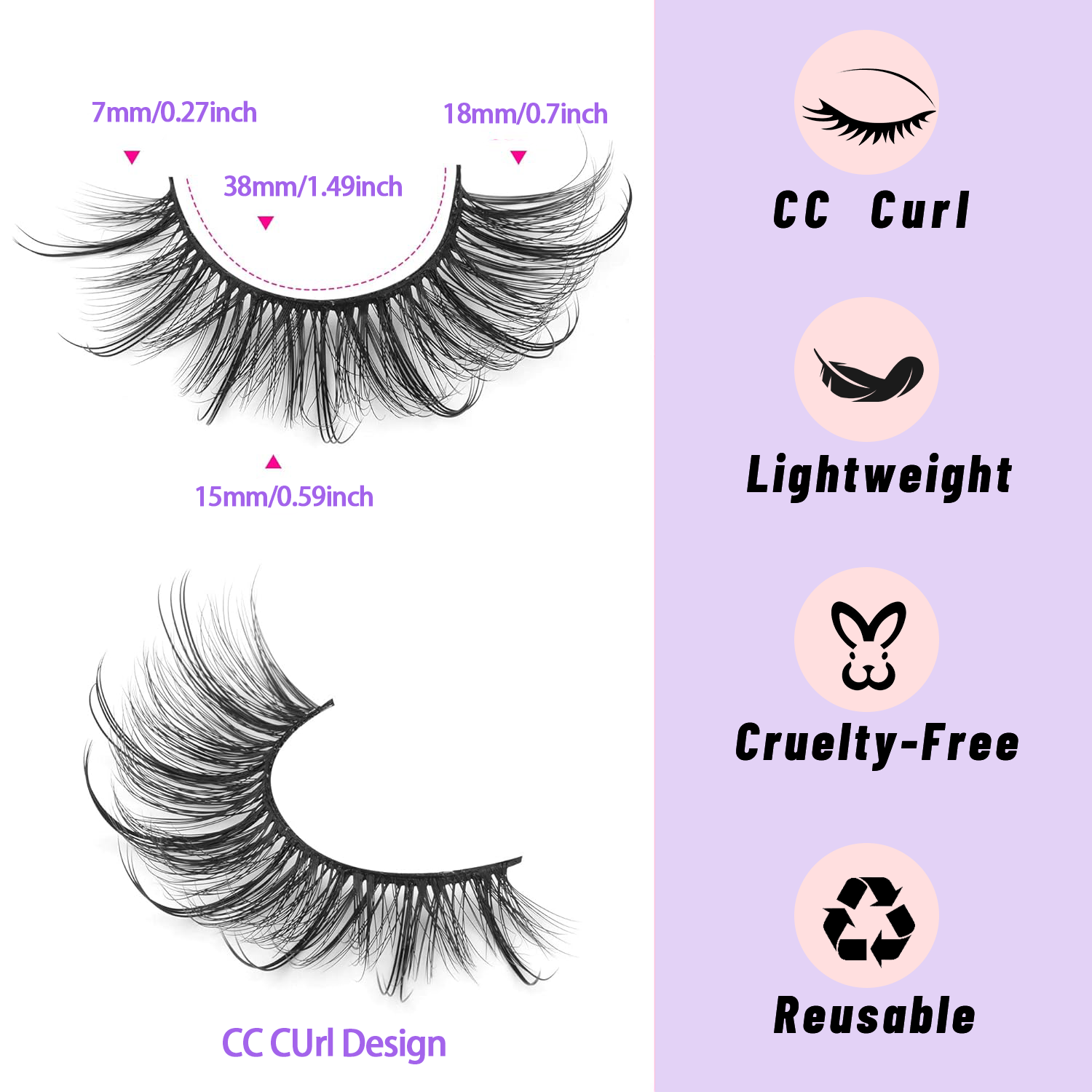 False Eyelashes Fluffy Faux Mi – Eyelash Extension Volume Cat Eye Bewertung und Preis
