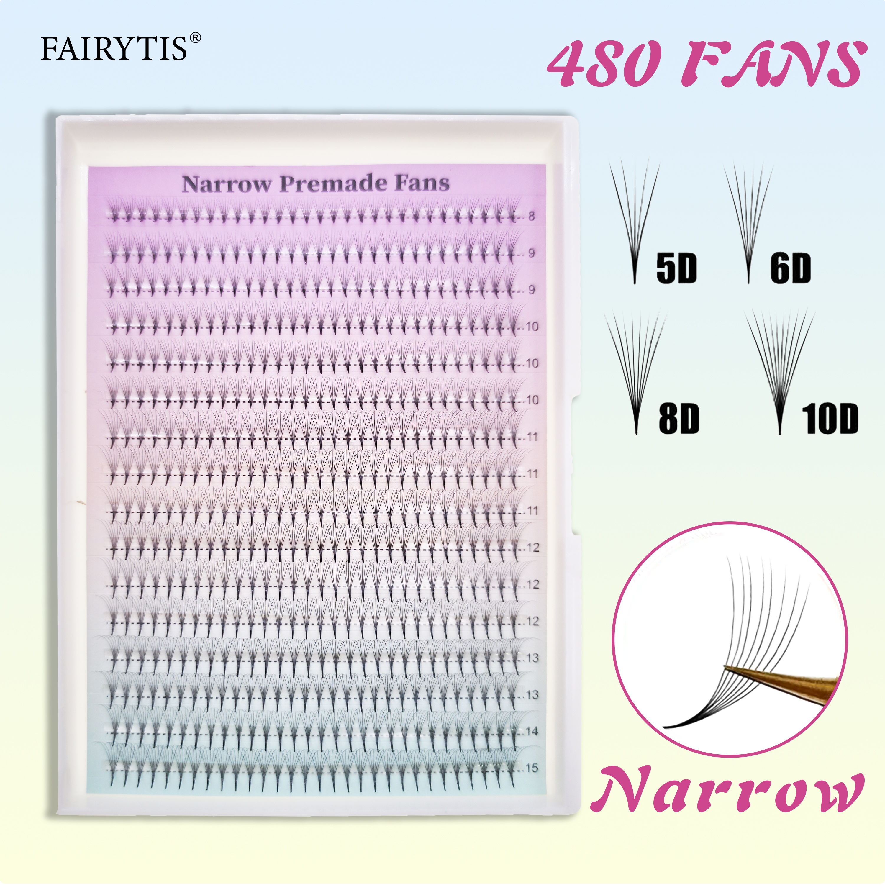 FAIRYTIS 480 Fans Premade Narr – Mega Volume Lash Bewertung und Preis