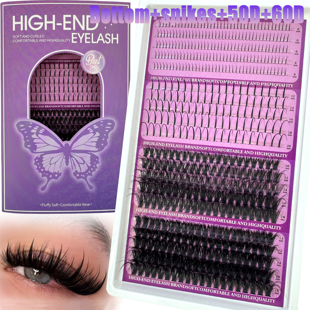 20Rows Lash Spikes Eyelash Clu – Eyelash Extension Wet Look Bewertung und Preis
