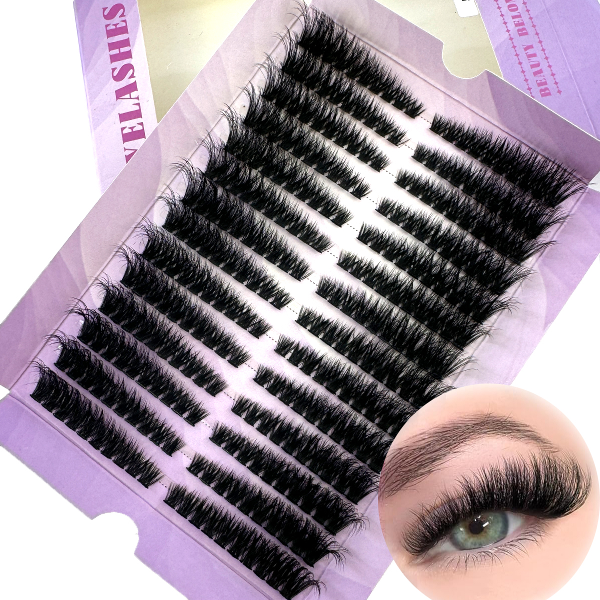 14Rows Fluffy Lash Clusters Th – Eyelash Extension Volume Cat Eye Bewertung und Preis