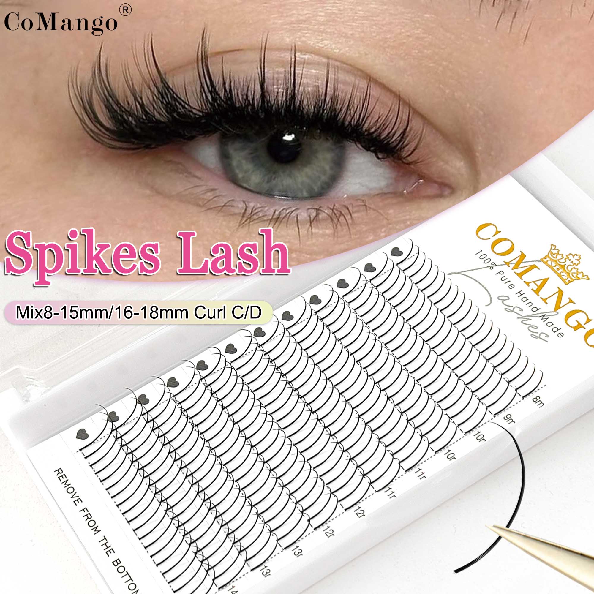 Wispy Spikes A Shape DIY Eyela – Eyelash Extension Wet Look Bewertung und Preis