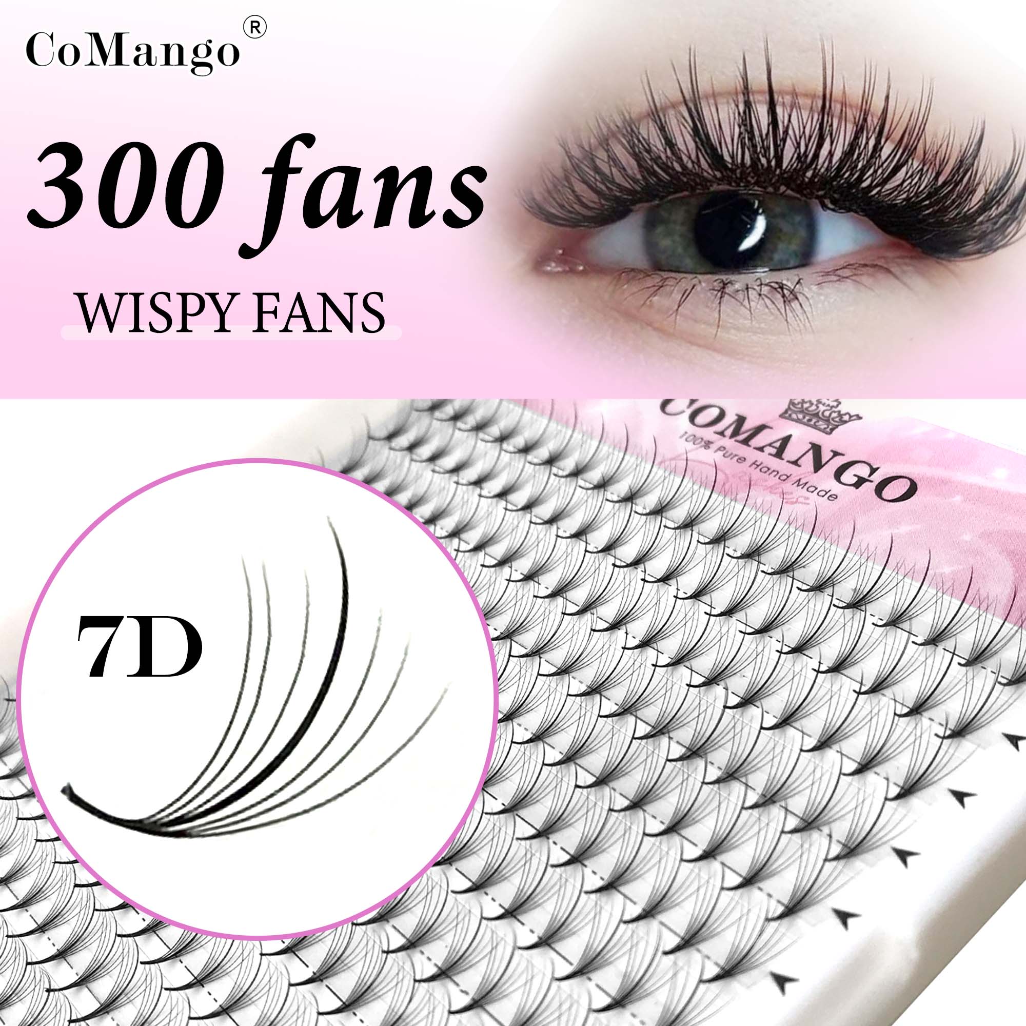 CoMango 7D Wispy Premade Fans  – Eyelash Extension Hybrid Bewertung und Preis