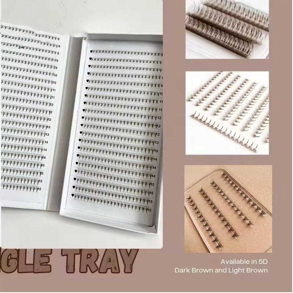 1200Fans 3D 8D 5D Brown Colore – Eyelash Extension Hybrid Bewertung und Preis