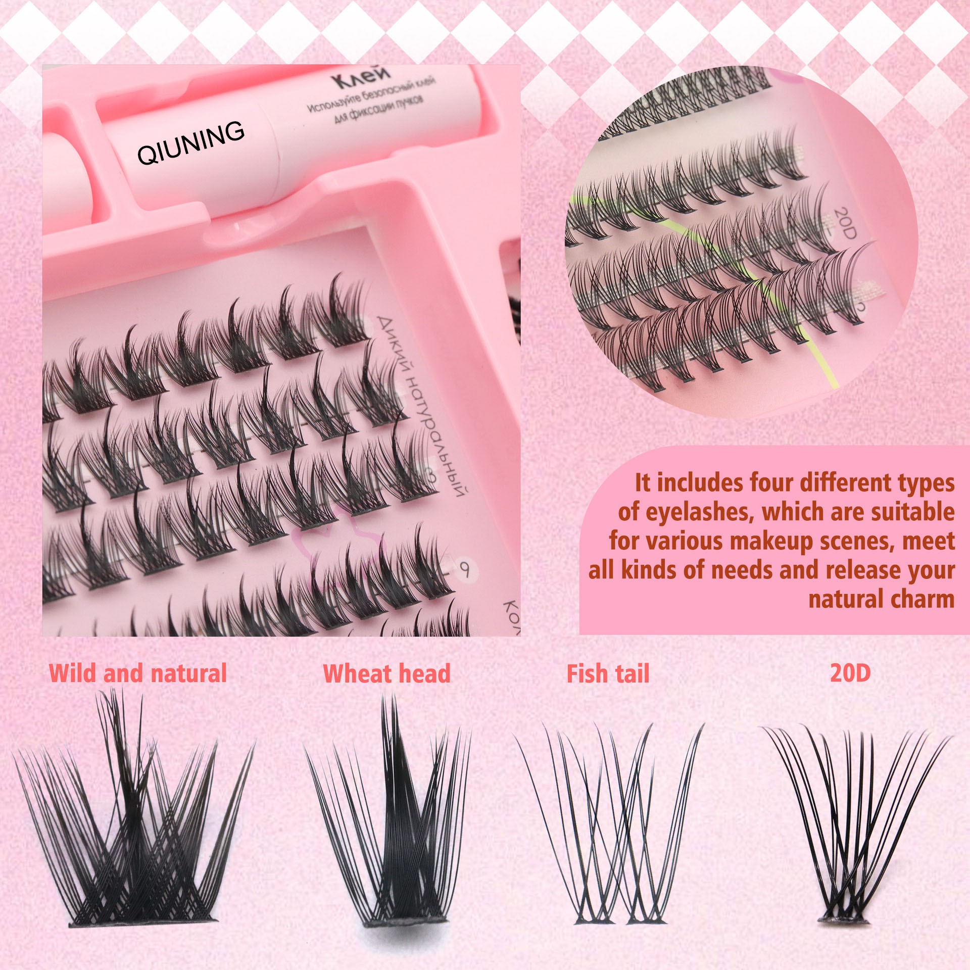 QIUNING Manga Lash Clusters Ki – Eyelash Extension Wet Look Bewertung und Preis