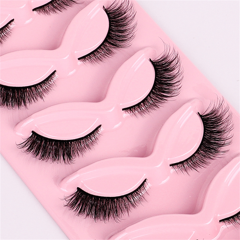 5 Pairs Natural Faux Mink Fals – Eyelash Extension Volume Cat Eye Bewertung und Preis